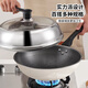 Baijie pot lid, large pot lid, heightened and thickened stainless steel transparent wok lid, vertical steam pot lid, anti-overflow soup pot lid, visible, pot lid 32cm丨suitable for 30~31.5CM, can be seen standing