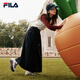 FILA official women's sneakers CARROT modern carrot shoes versatile fashion heightening white shoes sports casual shoes for women first snow white/black-PB 40