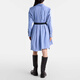 Sacai striped cotton poplin shirt dress P01099134 blue M M
