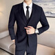 Pierre Cardin Wedding Groom Wedding Suit Men's Korean Slim Suit Business Formal Groom Suit Jacket Black 2-button Single Top Free Socks XS 160 Weight 90-105 Jin Jin equals 0.5 kg