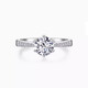 I Do platinum pt950 diamond ring 1 carat micro-set six-claw cultivated diamond proposal wedding ring gift for girlfriend and wife micro-set six-claw 50-point diamond size 9