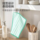 Yun Lei striped bamboo fiber dishcloth, not easy to get oily and not easy to shed, household kitchen absorbent thickened cleaning cloth, color terms, 23*18cm, large size, 3 pieces