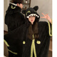 Toothless pajamas couple's pajamas women's autumn and winter coral velvet thickened flannel men's black home clothes winter nightgown + pants #66745 (girls are the wide-sleeved version) 66319 2XL male (weight 145-170
