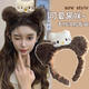 Oxygen Face Wash and Mask Special Headband for Women Cute Cartoon Plush Cat Headband Autumn and Winter 2025 New Pressed Hairpin Plush Cat Headband
