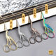 Tea ceremony small scissors, retro crane-shaped tea packaging bag scissors, household tea set scissors, cross-stitch scissors, tea art scissors, small crane tea scissors - titanium