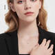 I Do Platinum Pt950 Tassel Small Waist Necklace Women's Collarbone Light Luxury Chain Platinum Small Waist Pendant Necklace Small Waist Necklace
