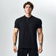 LightWeight new summer style 250g strong cuffs Polo shirt short-sleeved T-shirt men's sports fitness white Henry collar M M115-135Jin Jin is equal to 0.5 kg