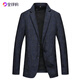BOSS high-end suit tops for men 2025 new spring and autumn handsome men's casual suit jackets single suit trend black L 175 suitable for 125-140 Jin Jin equals 0.5 kg