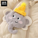 Semir children's baby jumpsuit autumn and winter thickened warm cotton clothing full-month male and female baby outing clothing newborn clothes cotton-padded jacket apricot 66cm