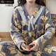 Pajamas de graisse modale pour les femmes en automne et en velours de corail d'hiver épaissis grande taille plus gras 200 Jin [Jin est égal à 0,5 kg] vêtements sucrés en flanelle s1345 # poudre kt cat xl (120-140 Jin [Jin est égal à 0,5 kg]))