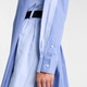 Sacai striped cotton poplin shirt dress P01099134 blue M M