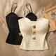 2023 Knitted Tube Top Camisole for Women Sleeveless Back Short Top White One Size (-0Jin Jin is equal to 0.5kg)