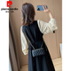 Robe de style Pier Cardin Hepburn pour les femmes en automne et hiver Nouvelle grande taille de silhouette en forme de poire et minceur de tempérament français en ligne A-line jupe noire [confortable, de bonne qualité] 1369- m [suggéré 80-100jin [Jin est égal à 0,5 kg]]]