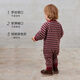 Babylove infant knitted jumpsuit autumn and winter wool warm long-sleeved rompers retro literary French New Year clothes