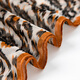 Silk World [100% Mulberry Silk] New Fashion Classic Print Women's Silk Versatile Silk Long Scarf Leopard Print Orange 140cm*17cm
