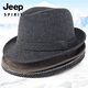 JEEP SPIRIT men's top hat, middle-aged and elderly hat, men's winter warm daddy thickened spring and autumn dad hat autumn and winter for the elderly, wise dark coffee color, code 56cm (han belt can be adjusted to 55cm)