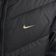Nike Chaqueta de plumón resistente al viento para hombre, tejido cálido con capucha para invierno, NIKE STORM-FIT HQ4183 010 Negro M