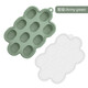 Baby fruit and vegetable bite-proof silicone ice tray mold set for oral period food grade gray blue (small food ice tray 70g)