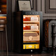 Kelong 39C cigar cabinet, constant temperature and humidity, cedar wood mellow compressor, precision refrigeration, energy saving, fashionable independent anti-fog door, naked cigar box, wake up cigar box, household refrigerated cabinet, 36C elegant black box cedar wood cigar basket + compressor refrigeration