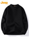 JEEP SPIRITJEEPSPIRIT off-white sweater men's 2025 new Henry collar sweater autumn and winter base wool burgundy 3XL