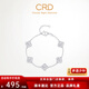 CRD Ke Laidi spot sparkling pt950 platinum four-leaf clover crushed ice bracelet platinum anniversary gift 6.20g-PN00055