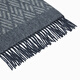 YOUNGOR Scarf Men's Diamond Pattern Cashmere Blended Scarf Winter Warm Scarf 2025 Shopping Mall Same Style Gray Blue YWWJ715308HQQ One Size