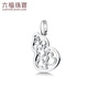 Lukfook Jewelry Cheng Yi's same style Xuanku series platinum 950 Liuhe gourd hollow platinum pendant with necklace 033442PB total weight 5.34 grams