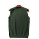 Ordo City cashmere sweater men's vest round neck youth middle-aged business vest sweater casual cardigan men white gray M 165 (suitable for 105 Jin [Jin equals 0.5 kg]-120 Jin [Jin equals 0.5 kg])