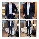 Костюм Romon Men Four Seasons Men Work Business Formal Banquet Sust Slim Sust жених свадебное платье