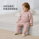 Babylove baby jumpsuit autumn and winter baby quilted warm clothes harem crawler clothes solid color thickened cotton jacket cotton clothes