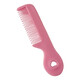 Pet life candy color mini comb simple beauty tool portable comb cat and dog comb comb - mini bangs style - pink - 1 piece