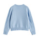 Inman pastoral chaqueta de suéter bordado tridimensional 2025 otoño suave y cómodo cárdigan de punto a cuadros casual azul claro s
