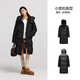 Semir Chen Duling | Down Jacket Women's Winter Long High Clean 90 Velvet Contrast Color Hooded Bread Jacket 101724113003
