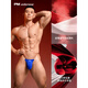 PM sexy transparent belt U-shaped convex single thong men's sexy invisible T-shaped underwear black S_recommended 110-125Jin Jin equals 0.5 kg