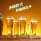 Lu Xuju Beer Coke Cup Bar Personalized Glass Home Thickened Craft Beer Cup Internet Celebrity Creative Small Waist Wheat Cup 555ml 6 pcs