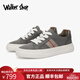 Zapatos de lona de longaglia para hombres 2025 Summer Nuevo estilo [tela transpirable seleccionada] Zapatos de hombres de lujo de lujo Soft Sole Board Casual For Men Gray 42