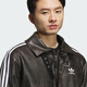 Adidas Clover Series Men's NEW PU PAD JKT Leather Jacket Short Cotton Jacket KF3691 Black M