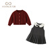 Fanhunting girl's dress, autumn dress, fashionable children's princess dress, cardigan suit, one-year-old baby dress, spring and autumn dress