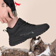 Red Dragonfly Sports Shoes Men's Winter Velvet Warm Running Shoes Thick-Soled Shock-Absorbing Lightweight Soled Shoes EXD450571 Black 40