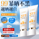 OHBT High Power Whitening Sunscreen Brightening Sunscreen Concealer Three-in-One Long-lasting Makeup-proof Waterproof Sweat Outdoor Spray for Men and Women