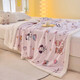 Fantasy A-type three-layer thickened plus plush blanket milk velvet office nap blanket kindergarten blanket autumn and winter blanket Huahuaxiong double-layer thickened high-gram weight milk velvet + lamb's velvet 150*200 single blanket A-type skin-friendly warm can be spread and covered