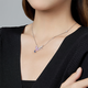 Xingu Natural Colored Treasure 925 Silver Tanzanite Colored Gemstone Set Chain Magpie Necklace Original Design Colored Jewelry