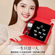 Lao Fengxiang Zhou Earrings Women's Foot Silver One Week Rose Set Gift Box Ear Jewelry Birthday Anniversary Gift for Girlfriend and Wife Zhou Earrings Sweet Lover Style*7 Pairs 1
