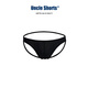 Uncle Shorts sexy double thong men's underwear hollow hip lifting sports breathable mesh thin strap briefs black_sexy mesh double thong briefs XL _145-165Jin Jin equals 0.5 kg