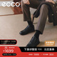 ECCO formal shoes, increased cowhide casual leather shoes for men, Yashi men's shoes series 207124, black 42