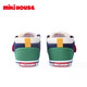MIKIHOUSE toddler shoes for boys and girls, classic LOGO toddler shoes, infant and toddler sneakers, wear-resistant, non-slip, multi-color, stable period 14, second section (suitable for feet 13.5cm long)