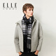 ELLE Fashion Plaid Tassel Scarf Men's and Women's Universal Pure Wool Autumn and Winter Warm Scarf Men's Gift Box