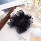 Cloud bubble pleated floral ball head hair clip hair accessory 2025 new high-end back head hair clip for women black floral + black 2 pieces 1 piece set