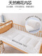 Newborn baby mattress pure cotton children's spliced bed cotton mattress removable and washable baby kindergarten nap bedding astronaut cushion cover + cotton core 60*110