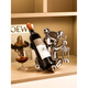 Tanbeiman red wine display rack violent bear red wine rack decoration sense niche light luxury home living room TV cabinet wine cabinet soft decoration 3-grid wine cabinet 6-piece set